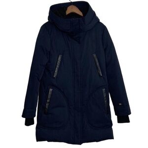 Soia & Kyo Women's Navy Puffer Coat